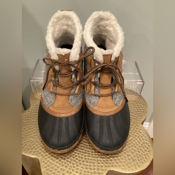 Sorel - Women’s Winter Snow Rain Lace-up Boots w/Lining - gray/tan/black - 8.5 - Picture 3 of 8